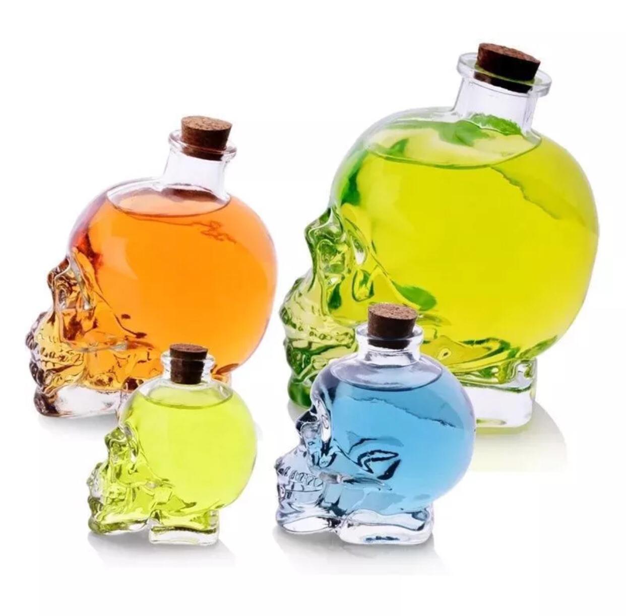 750mls skull water alcohol wine decanter Liqour storage  for your DIY pieces and home decor\Aesthetics