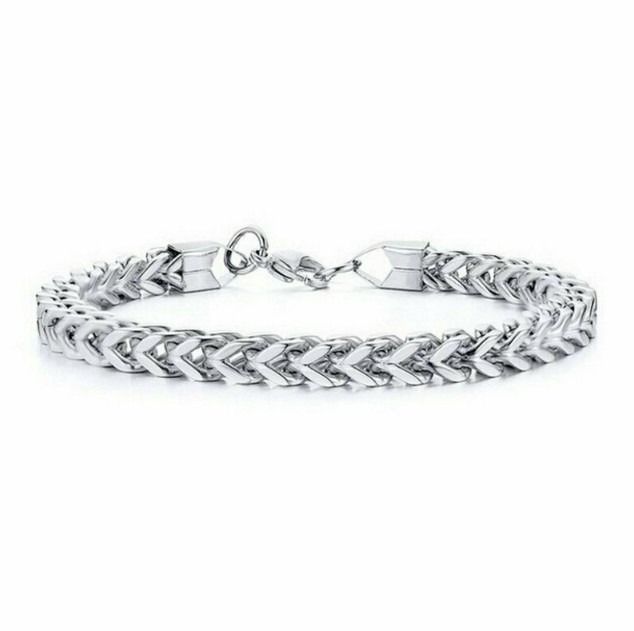 2024 Africa Fashion New Titanium Steel Men's Bracelet Domineering Cool Business Men Male Collegue Students Jewellry Gold Silver Black 3 Colors 3PCS/Set Men's Personality Charm Bracelet