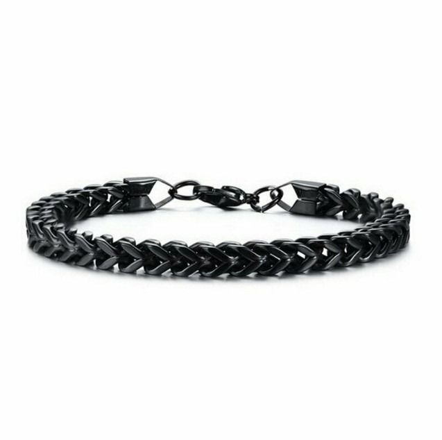 2024 Africa Fashion New Titanium Steel Men's Bracelet Domineering Cool Business Men Male Collegue Students Jewellry Gold Silver Black 3 Colors 3PCS/Set Men's Personality Charm Bracelet