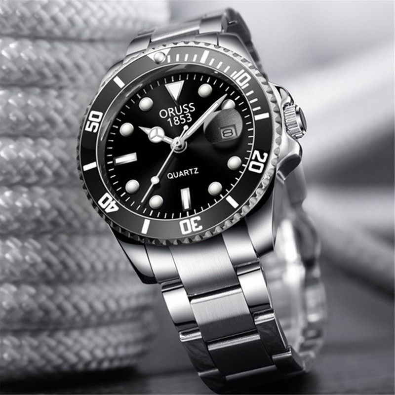 Swiss Brand Authentic Quartz Watch Men's Watch Business Leisure Fashion Watch Waterproof Night Light Calendar High nd Men's Watch Party Dating Fashion Accessories