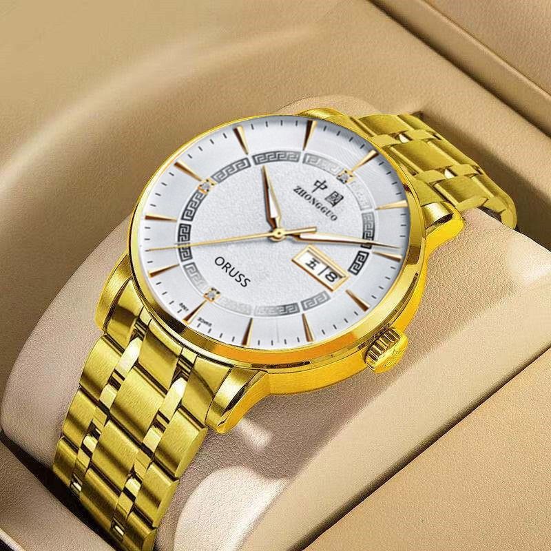 Swiss Brand Quartz Watch Waterproof Men's Watch Male Student Trend Couple Fully Automatic Movement Watch Business Sports And Leisure Watch Swiss Movement 30 Meters Waterproof For Daily Life