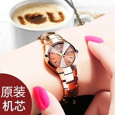 Swiss Brand High Quality Fully Automatic Movement Watch For Women's Watches Night Light Waterproof High-End And Handsome Women's Watches Business And Leisure Simple Women's Watches