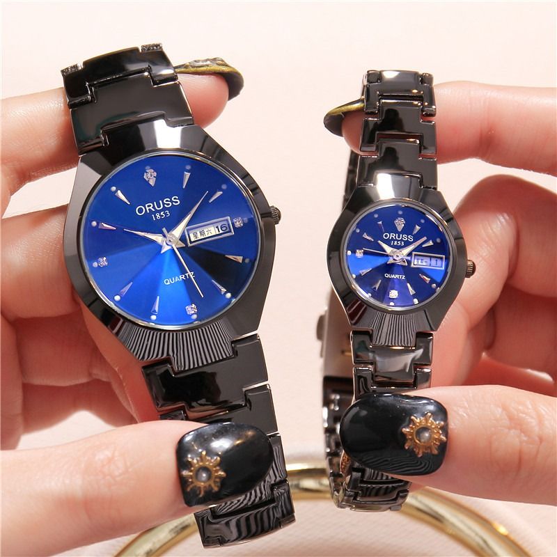 Oryshi Couple Watch Men's And Women's Gift Watch Night Glow Fashion Men's And Women's Pair Student Watch Business Watch Leisure Couple Watch Men's And Women's Love Fashion Gift