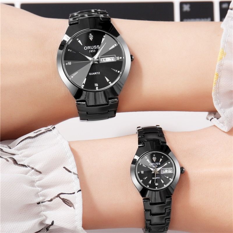 Oryshi Couple Watch Men's And Women's Gift Watch Night Glow Fashion Men's And Women's Pair Student Watch Business Watch Leisure Couple Watch Men's And Women's Love Fashion Gift