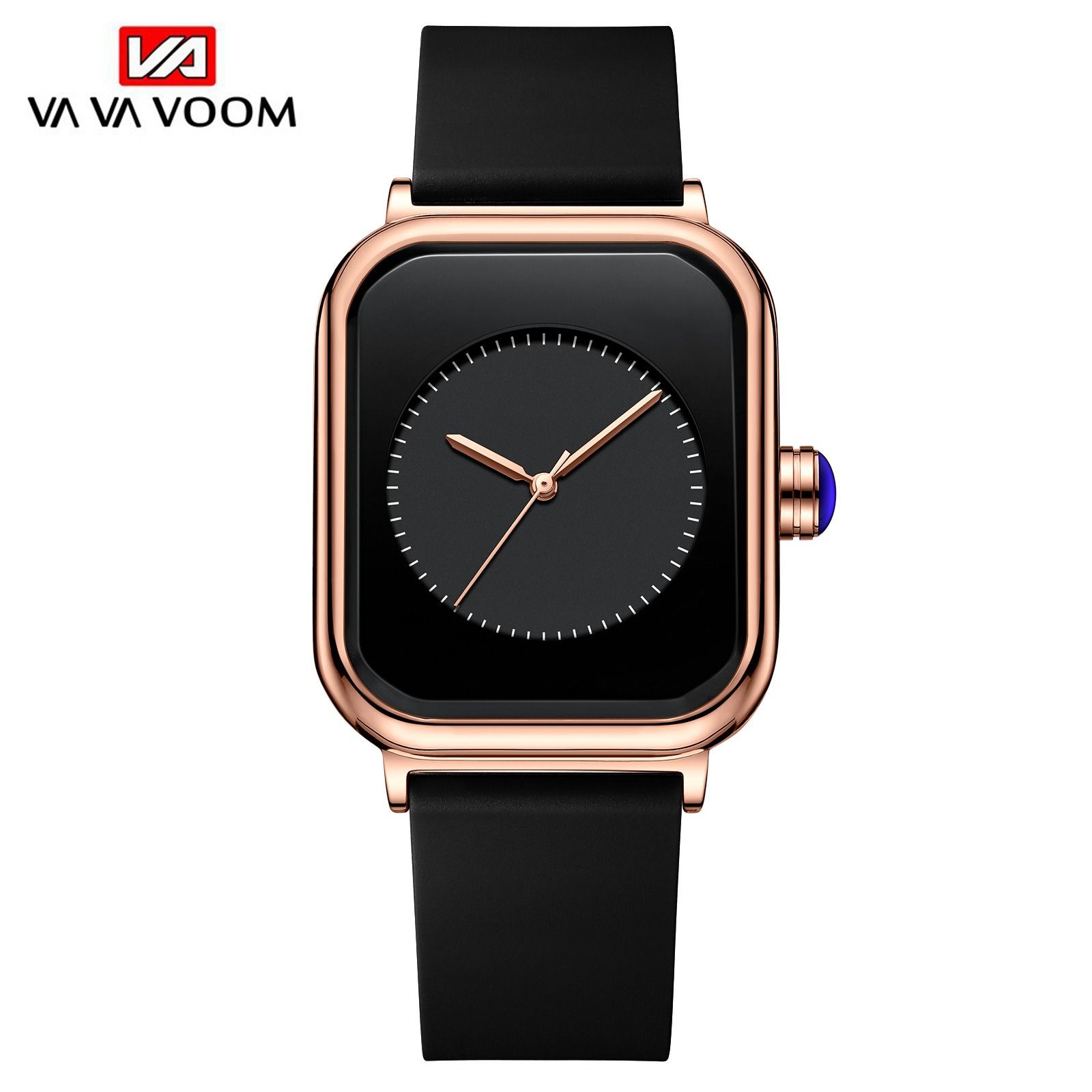 2024 Women's waterproof silicone strap watch Fashion square women's watch student trend imitation Apple smart large dial quartz watch