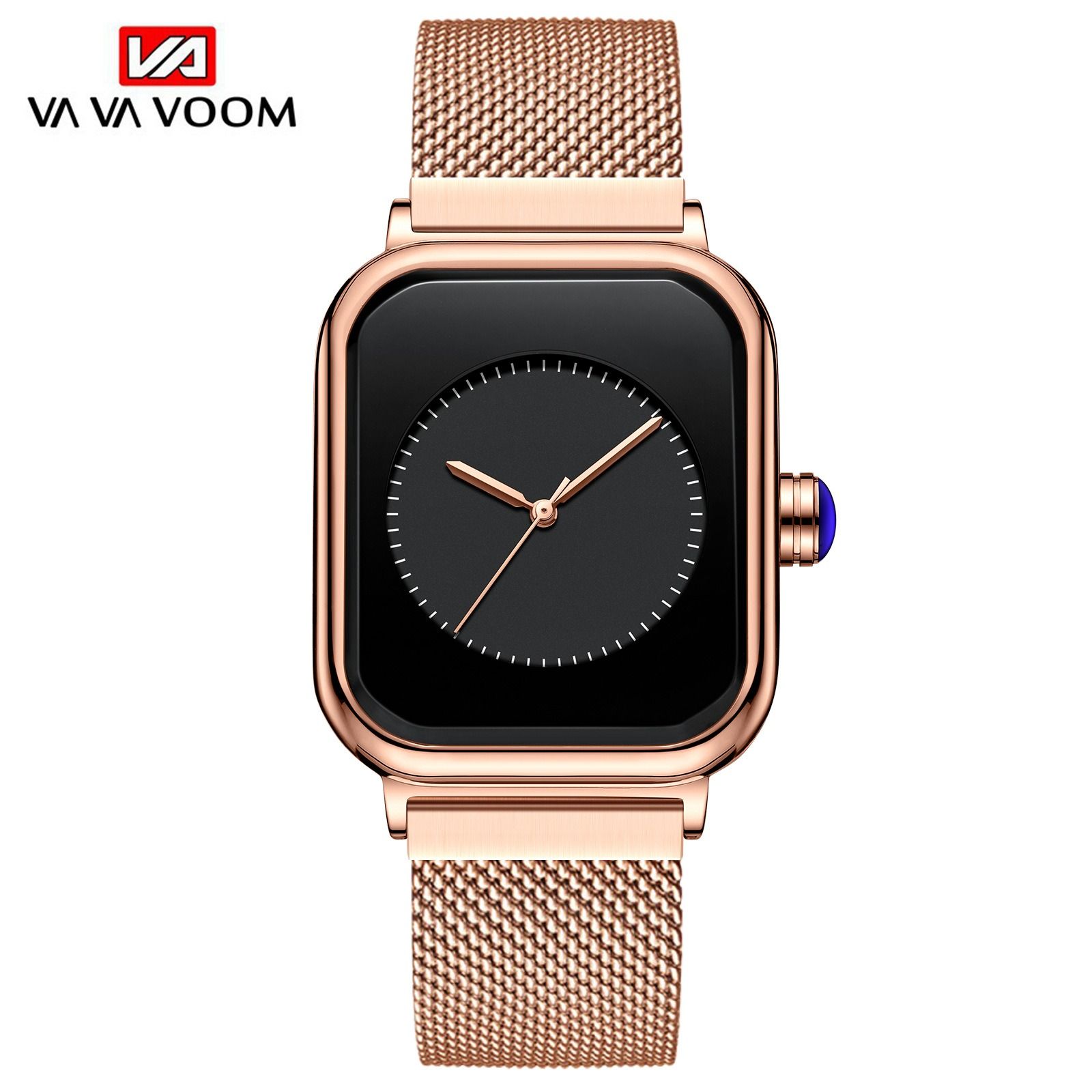 2024 Women's waterproof silicone strap watch Fashion square women's watch student trend imitation Apple smart large dial quartz watch