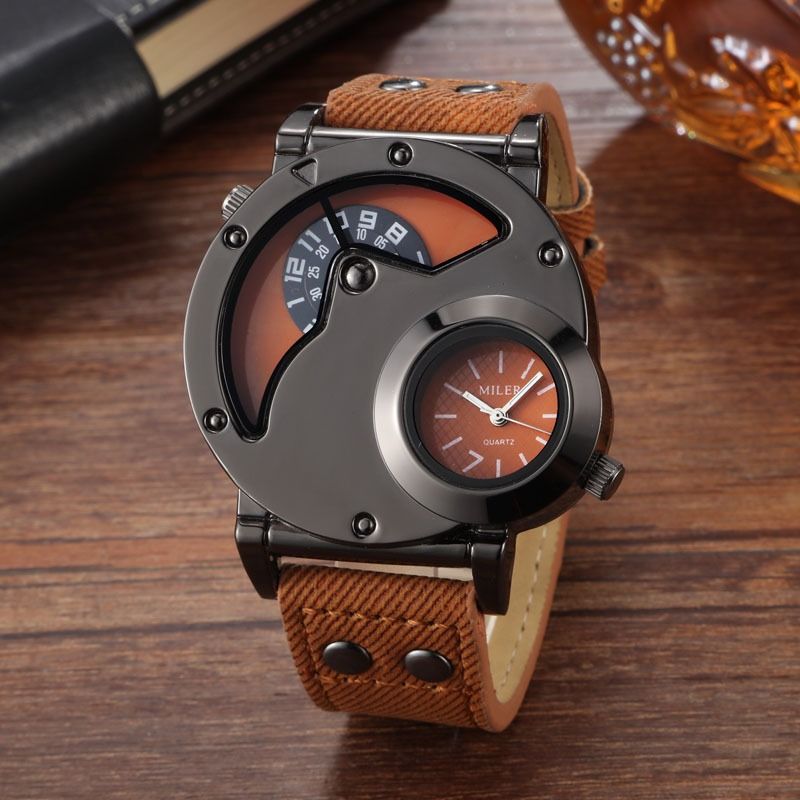 Fashion Outdoor Sports Watch Men's Outdoor High End Personalized Watch Men's Sports Watch Leisure Watch Outdoor High End Men's Personalized Watch Large Dial Double Movement Personalized Watch