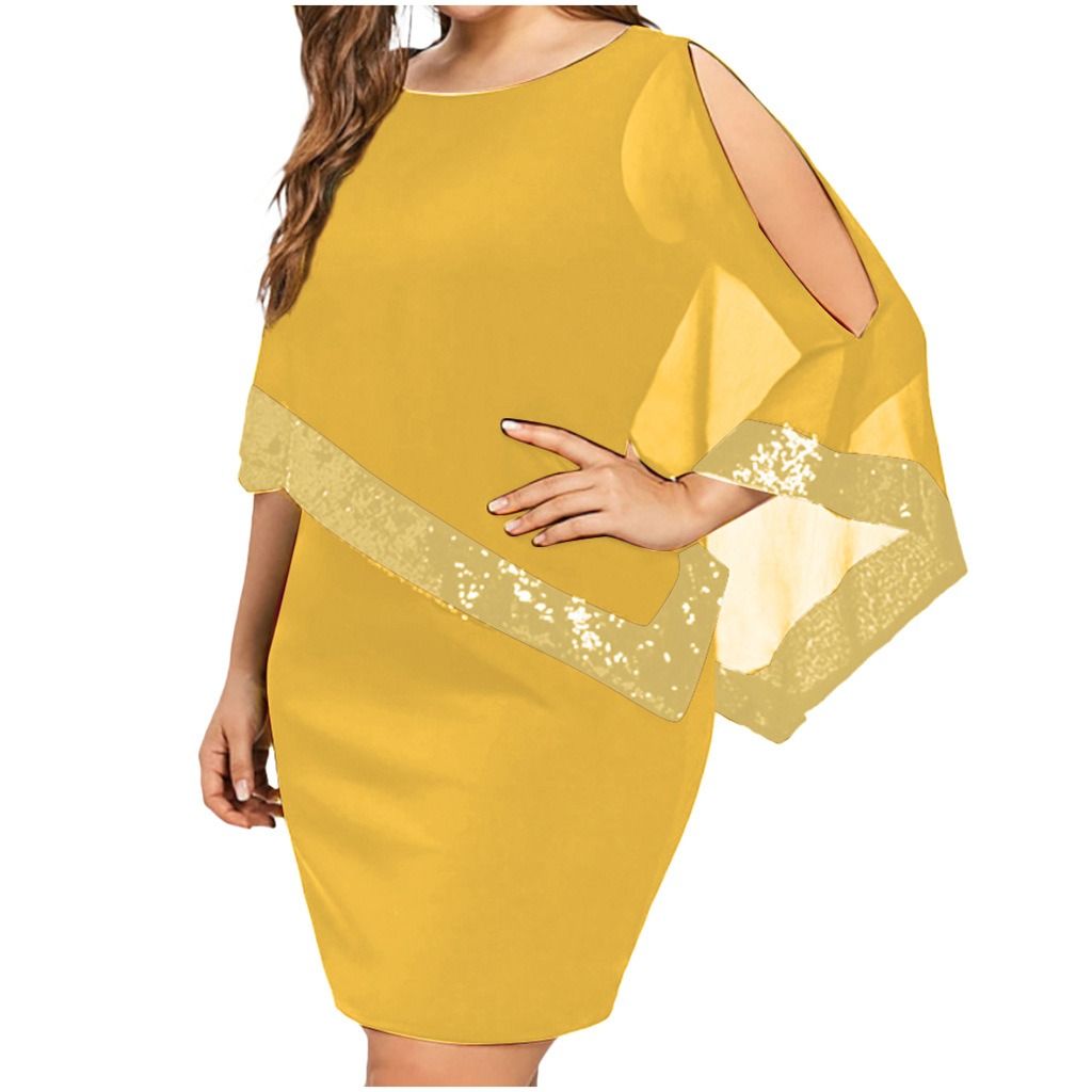 Africa's Best-Selling Fashion Dress Irregular Sequin Patchwork Oversized Women's Dress Women's Party Dress Fashionable And Sexy Dress