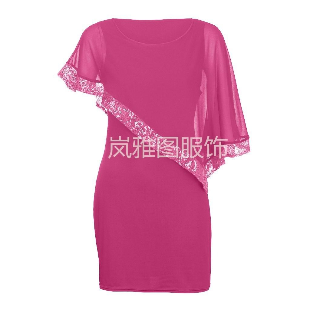 Africa's Best-Selling Fashion Dress Irregular Sequin Patchwork Oversized Women's Dress Women's Party Dress Fashionable And Sexy Dress