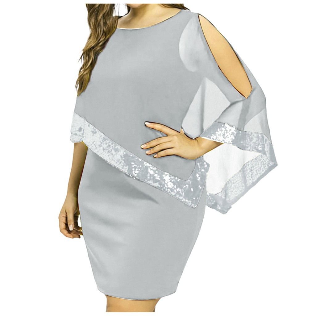 Africa's Best-Selling Fashion Dress Irregular Sequin Patchwork Oversized Women's Dress Women's Party Dress Fashionable And Sexy Dress