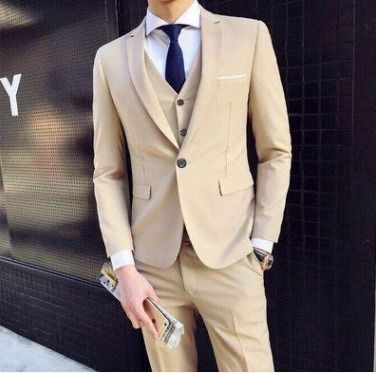 Gift Vest And Ring 2024 New Recommended Men's Suit Two-Piece Suit Slim fit Suit Men's Business Suit Bridegroom Wedding Dress + Luxury Gift Box Boyfriend Husband's Son Classmate Friend's Birthday gift,
