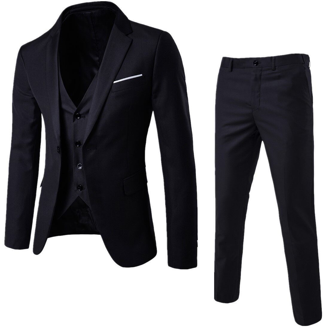 Gift Vest And Ring 2024 New Recommended Men's Suit Two-Piece Suit Slim fit Suit Men's Business Suit Bridegroom Wedding Dress + Luxury Gift Box Boyfriend Husband's Son Classmate Friend's Birthday gift,