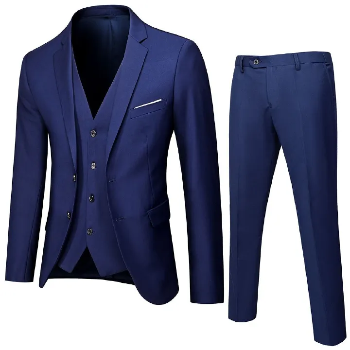 Gift Vest And Ring 2024 New Recommended Men's Suit Two-Piece Suit Slim fit Suit Men's Business Suit Bridegroom Wedding Dress + Luxury Gift Box Boyfriend Husband's Son Classmate Friend's Birthday gift,