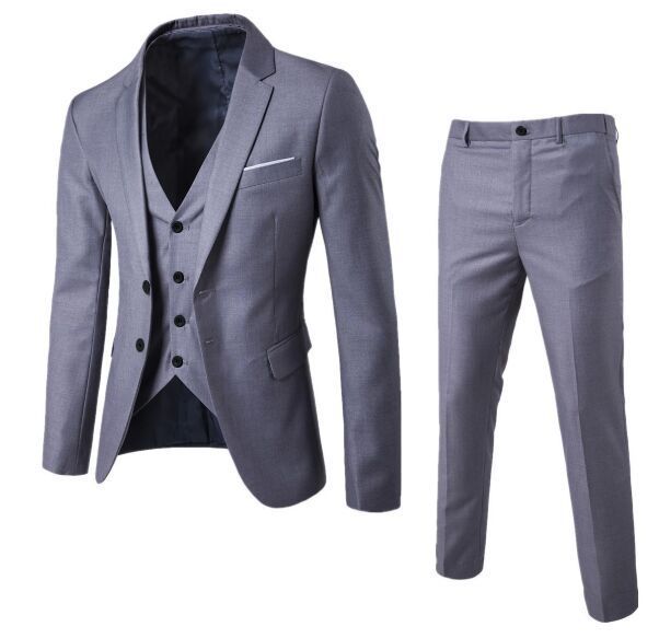 Gift Vest And Ring 2024 New Recommended Men's Suit Two-Piece Suit Slim fit Suit Men's Business Suit Bridegroom Wedding Dress + Luxury Gift Box Boyfriend Husband's Son Classmate Friend's Birthday gift,