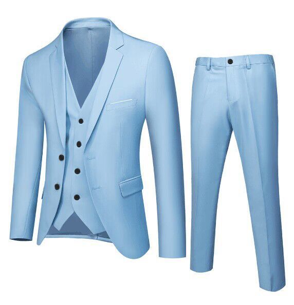 Gift Vest And Ring 2024 New Recommended Men's Suit Two-Piece Suit Slim fit Suit Men's Business Suit Bridegroom Wedding Dress + Luxury Gift Box Boyfriend Husband's Son Classmate Friend's Birthday gift,