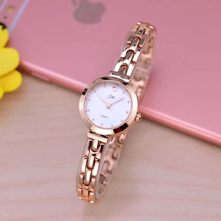 2022 New Year Birthday Gift Fashion Fresh New Women Casual Dress Metal Quartz Watch Lady Female Girl Students Bracelet College Wrist Watch