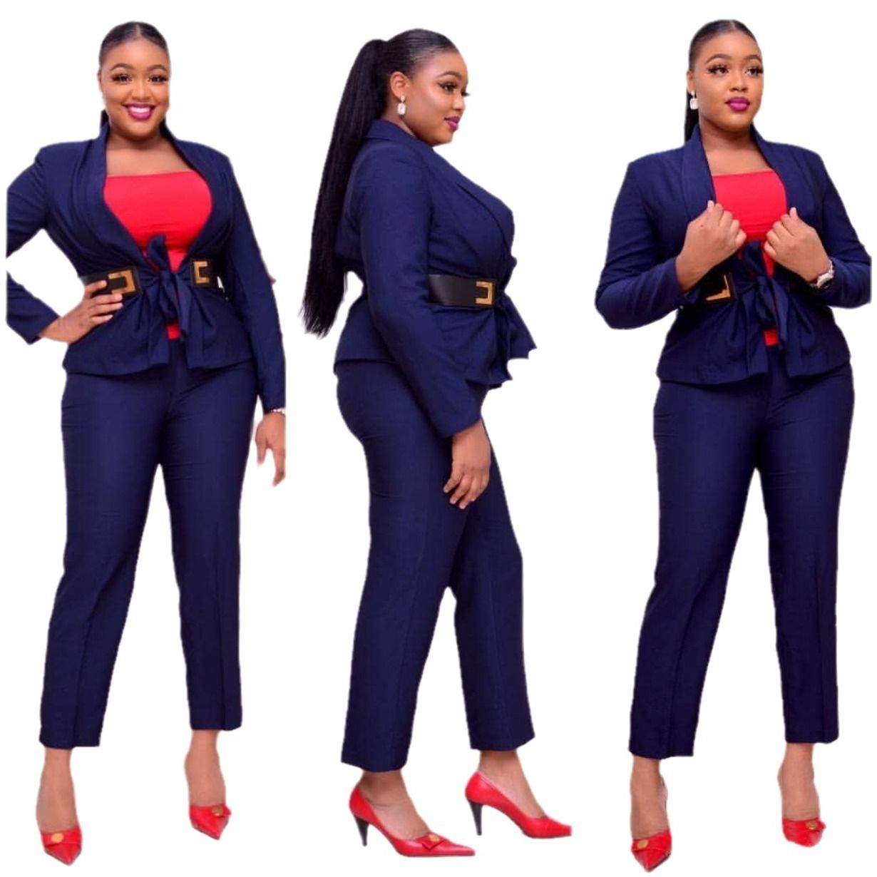 Elegang Office Lady Suit Lady White Collar Business Clothing Women Formal Work Suit Girls Suit
