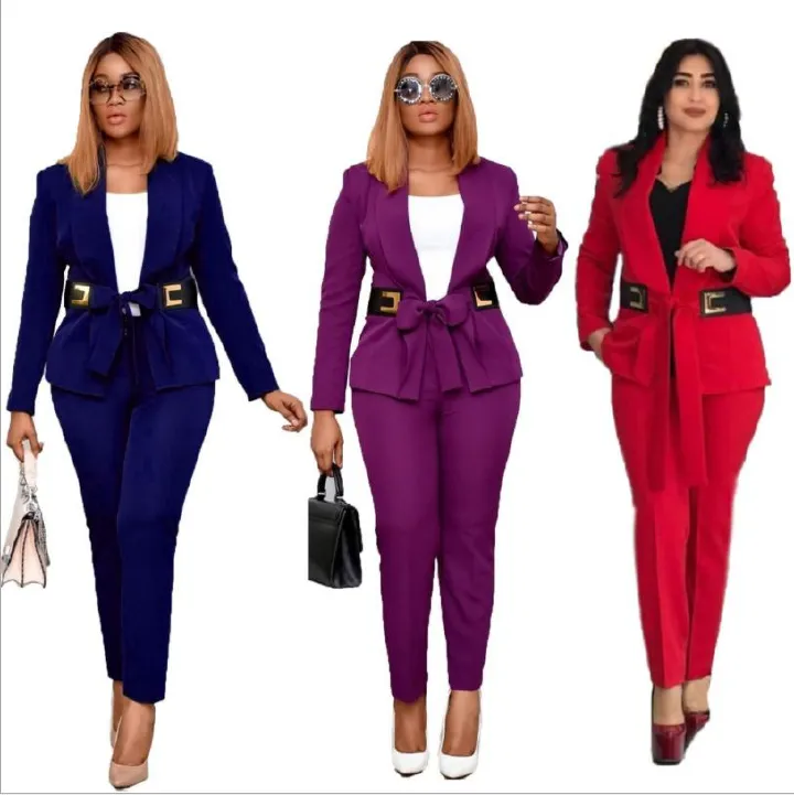 Elegang Office Lady Suit Lady White Collar Business Clothing Women Formal Work Suit Girls Suit