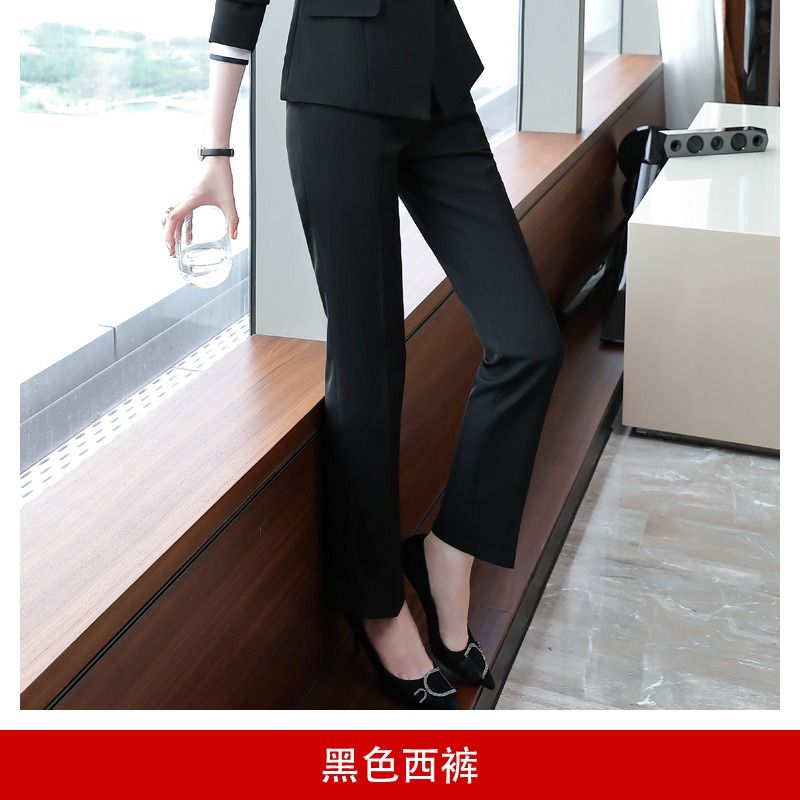 2024 High-end Professional White Suit Autumn/Winter Hotel Front Desk Manager Uniform Overalls Long Sleeve OL Suit Office Lady Suit White Collar Business Cloth Lady Formal Work Suit  Women Formal Dress