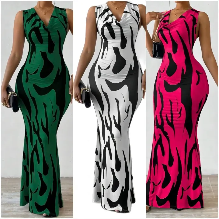 Europe and the United States style Europe and the United States spring lovely fresh and sweet women's pullover V-neck one-step skirt women's dress Evening dress girl formal occasion clothing