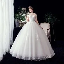 Happiness Bride Skinny Single Shoulder Lace Wedding Dress Luxury Noble Big Code Wedding Dress