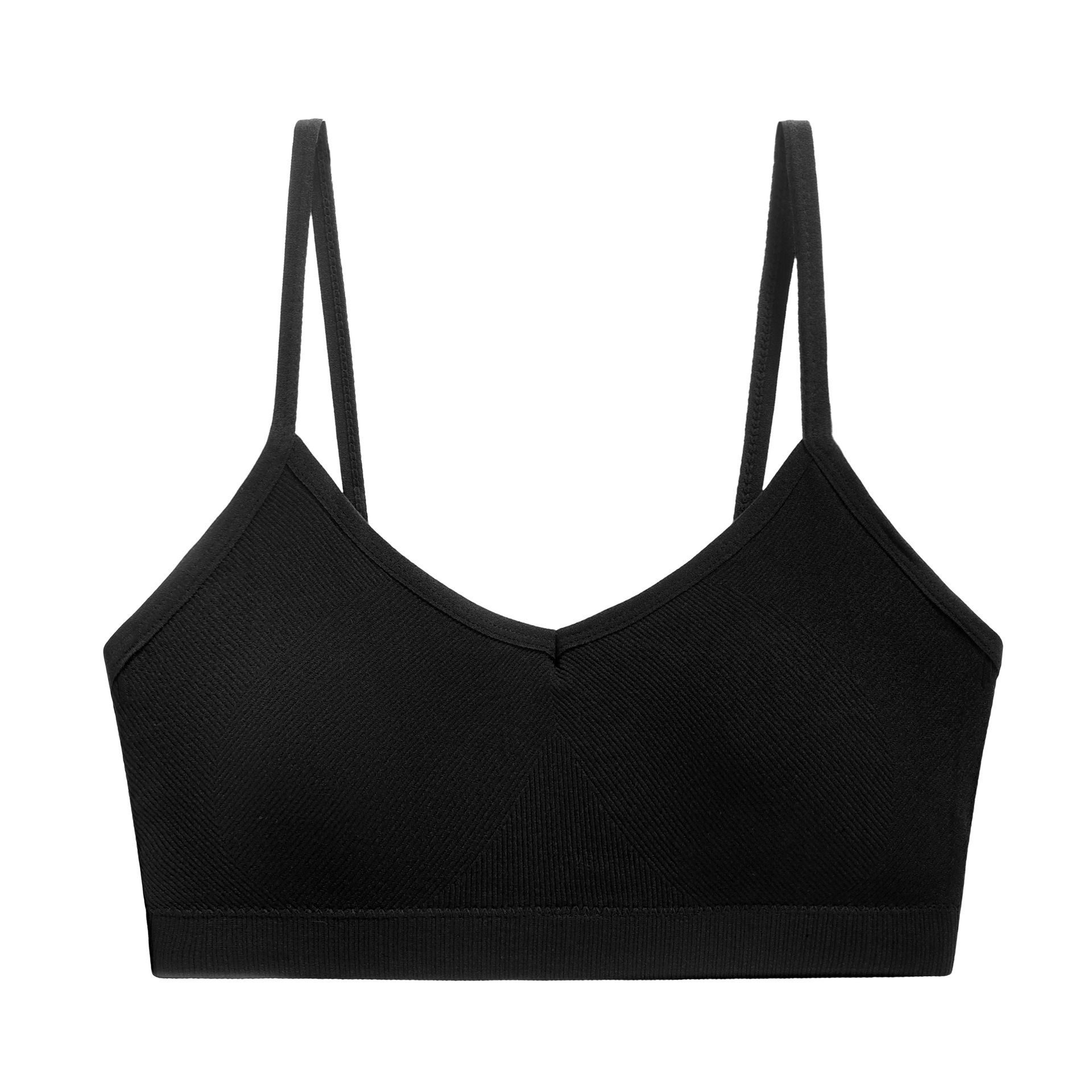 Africa 2024 women's beautiful back underwear push-up comfortable personality breast shape seamless back slim shoulder strap 3D three-dimensional sponge seamless fabric  Youth underwear
