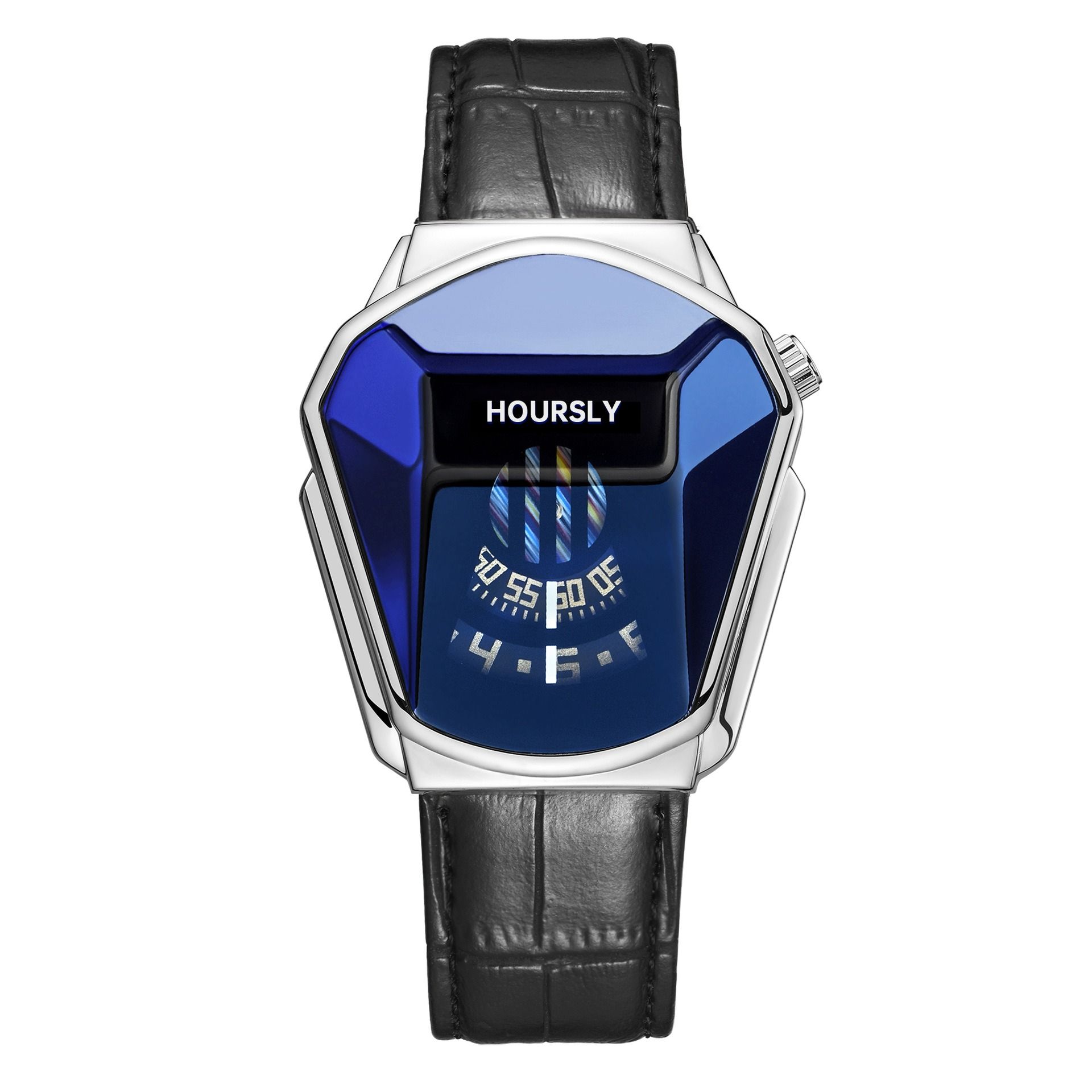 2024 Hoursly Innovative Explorer's Stainless Steel Business Men's Watches Snake Head Locomotive 30M Waterproof Students' Cool Wristwatches + Luxury Gift Box Girlfriends Husband's Birthday Holiday Gift