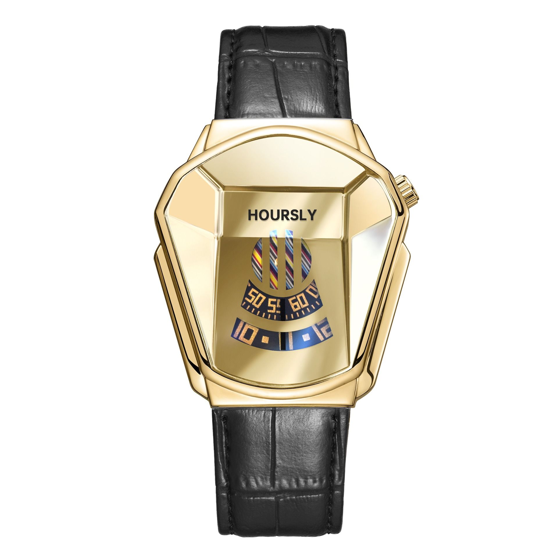 2024 Hoursly Innovative Explorer's Stainless Steel Business Men's Watches Snake Head Locomotive 30M Waterproof Students' Cool Wristwatches + Luxury Gift Box Girlfriends Husband's Birthday Holiday Gift
