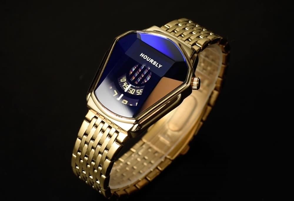 2024 Hoursly Innovative Explorer's Stainless Steel Business Men's Watches Snake Head Locomotive 30M Waterproof Students' Cool Wristwatches + Luxury Gift Box Girlfriends Husband's Birthday Holiday Gift