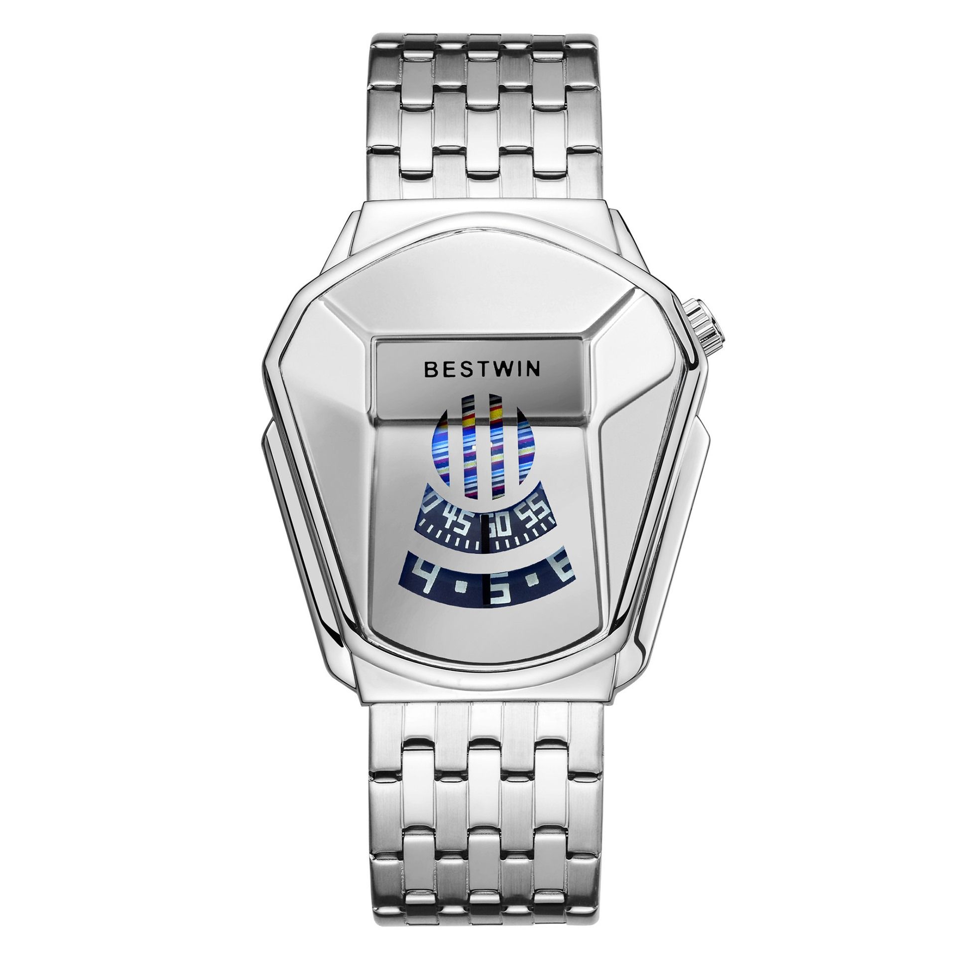 2024 Africa Luxury 30M Waterproof Bestwin  Doctor Pass Watch Tiktok Personality Motorcycle Women's Watch Ladies Quartz Couple Watch Lovers' Ladies Leisure Metal Watches+ Girlfriends Wife's Gift