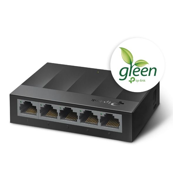 TP-Link Litewave 5 Port Gigabit Ethernet Switch | Desktop Ethernet Splitter | Plastic Case | Unshielded Network Switch | Plug & Play | Fanless Quiet | Unmanaged (LS1005G)