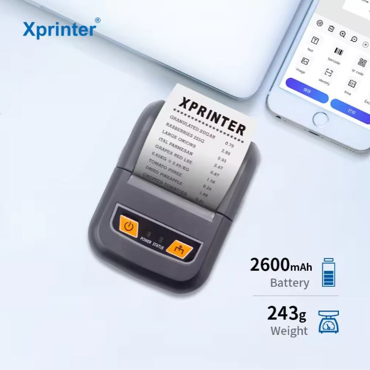 Xprinter XP-P503A Wireless 58mm Bluetooth Receipt Printer Mini Portable Printer