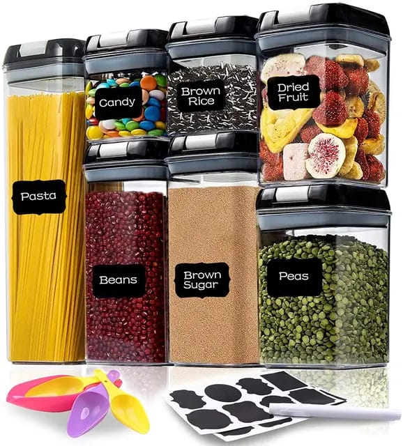 7pcs food/ pantry storage containers