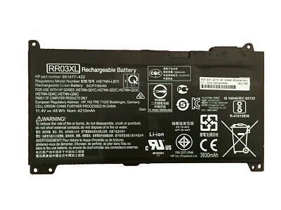 ORIGINAL HP RR03XL BATTERY BLACK HP ProBook 430 G4 BATTERY HP 440 G4 BATTERY