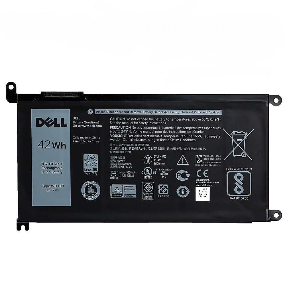 DELL Inspiron 15 5567 WDXOR battery BLACK Dell Inspiron 13 5000 Series Dell Inspiron 13 5368 | 13 5378 | 13 5379 | Ins 13MF-2505T | Ins 13MF-D1208TA | Ins 13MF-D1508TA | Ins 13MF-D2205TA | Ins 13MF-D2