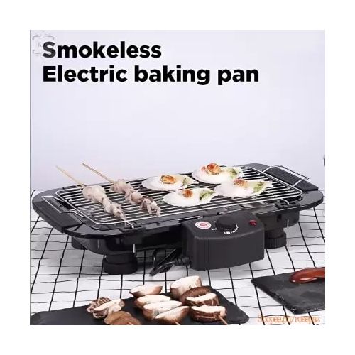Indoor Smokeless Electric Barbeque Grill. Three Pin Plug, 220V 2000 Watts.