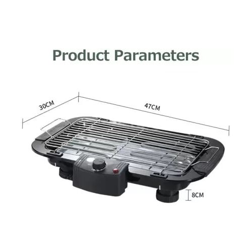 Indoor Smokeless Electric Barbeque Grill. Three Pin Plug, 220V 2000 Watts.