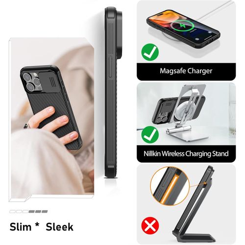 Nilkin  CamShield Case with Slide Camera Cover, Back Cover Compatible iPhone 13 pro max