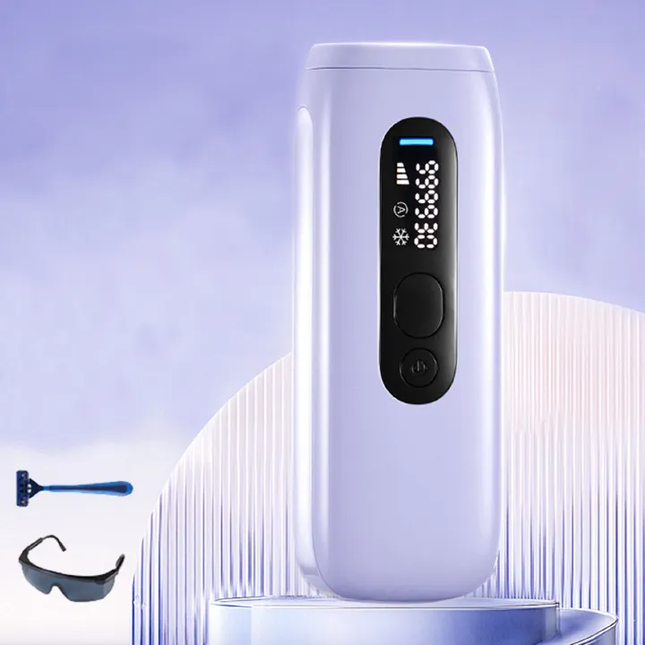 Laser Hair Removal for Women Permanent with Painless Ice Cooling IPL Laser Hair Removal Machine with Shaver, Goggles Permanent Hair Removal Device Flashes 999,999 for Body and Face for Home Use