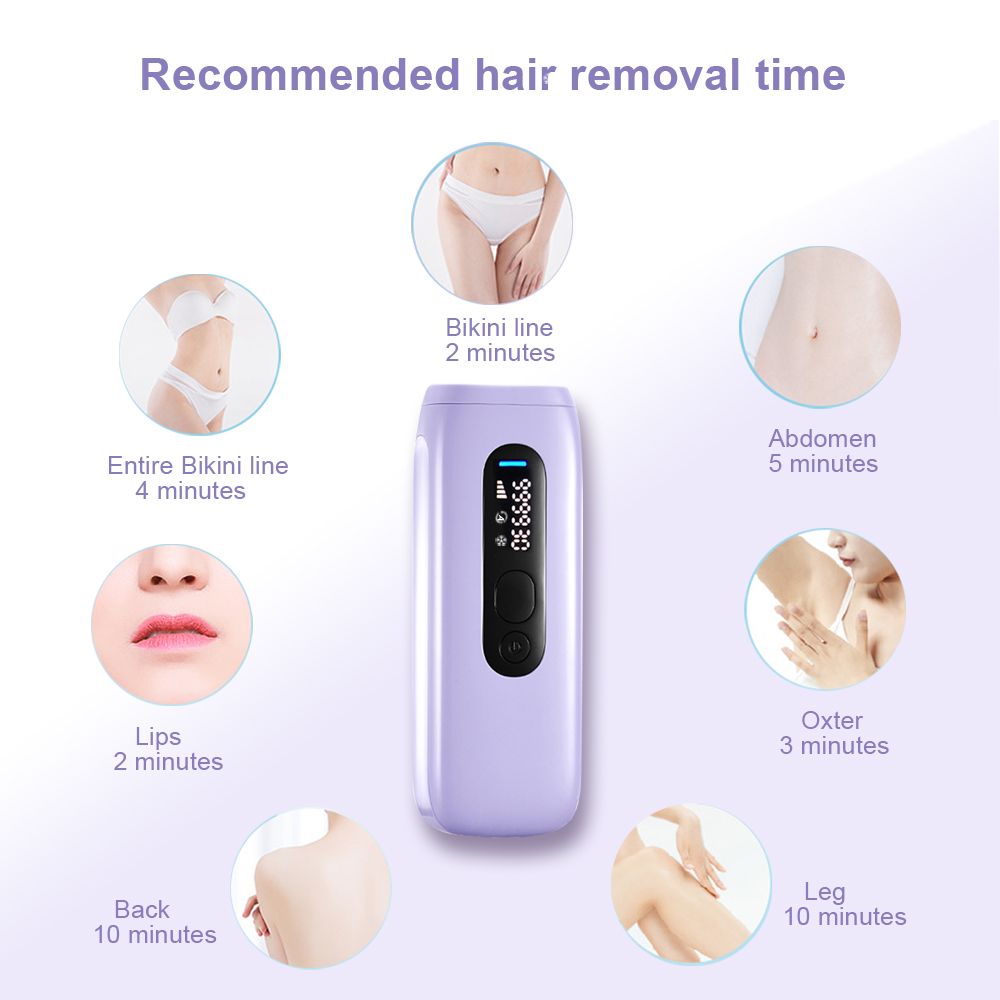 Laser Hair Removal for Women Permanent with Painless Ice Cooling IPL Laser Hair Removal Machine with Shaver, Goggles Permanent Hair Removal Device Flashes 999,999 for Body and Face for Home Use