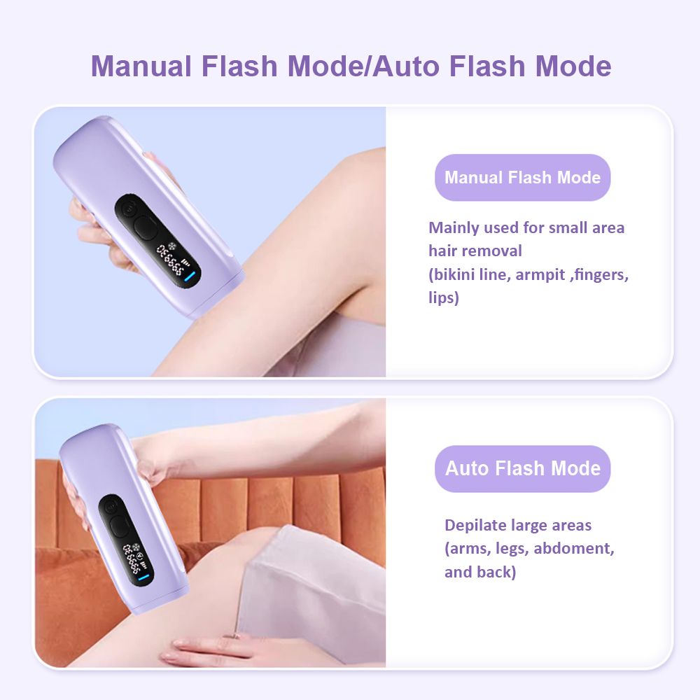 Laser Hair Removal for Women Permanent with Painless Ice Cooling IPL Laser Hair Removal Machine with Shaver, Goggles Permanent Hair Removal Device Flashes 999,999 for Body and Face for Home Use