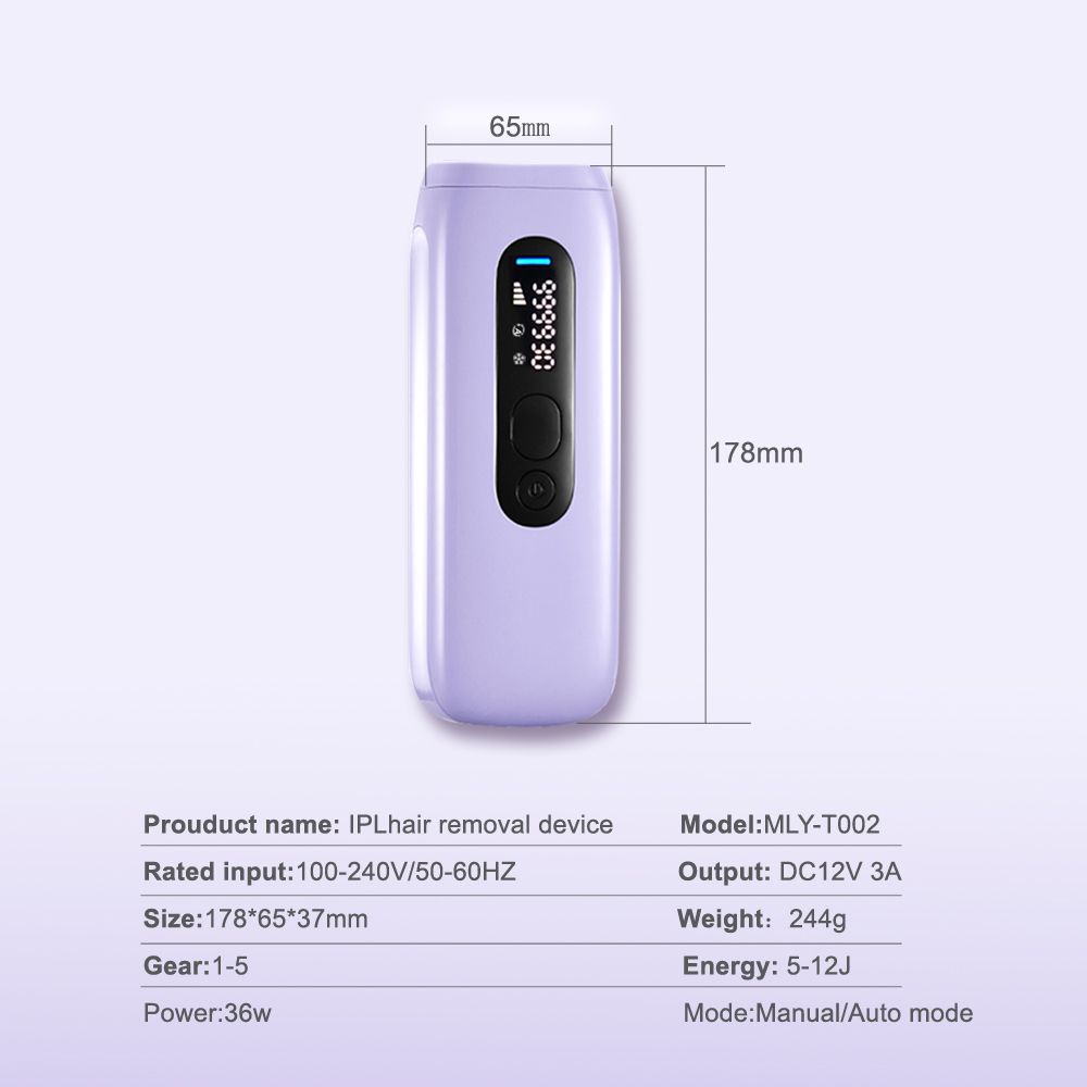 Laser Hair Removal for Women Permanent with Painless Ice Cooling IPL Laser Hair Removal Machine with Shaver, Goggles Permanent Hair Removal Device Flashes 999,999 for Body and Face for Home Use