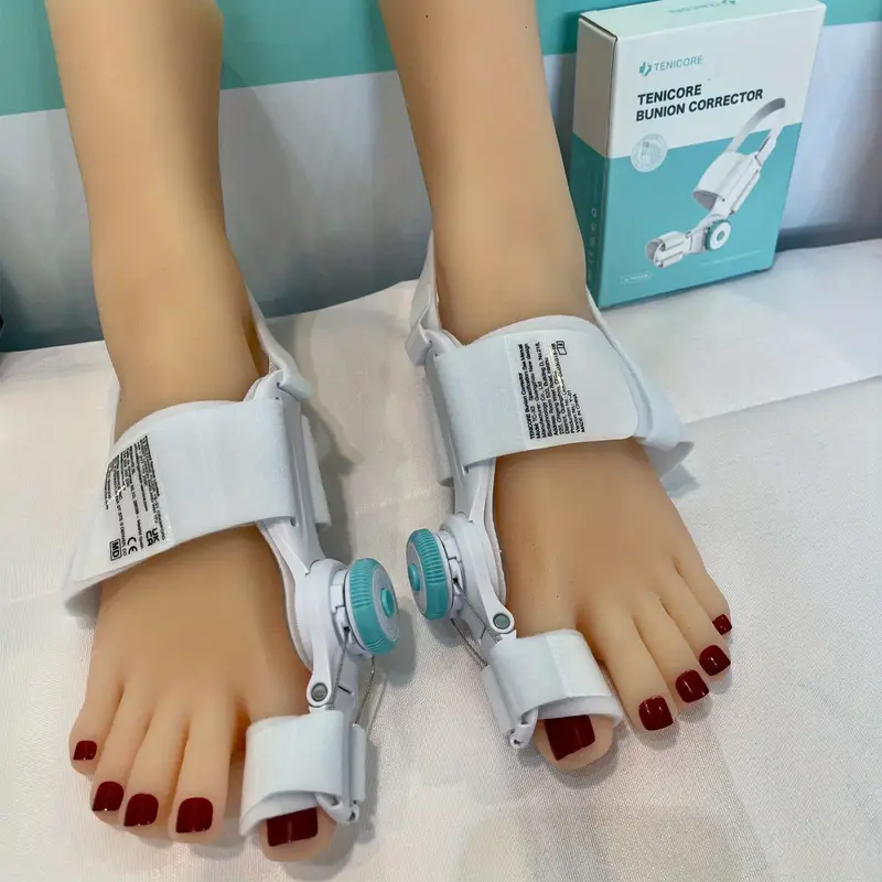 Bunion Corrector for Women Men Big Toe, Adjustable Knob Bunion Splint for Bunion Relief, Orthopedic Toe Straightener with Anti-slip Heel Strap, Suitable for Left and Right Feet (1PC)