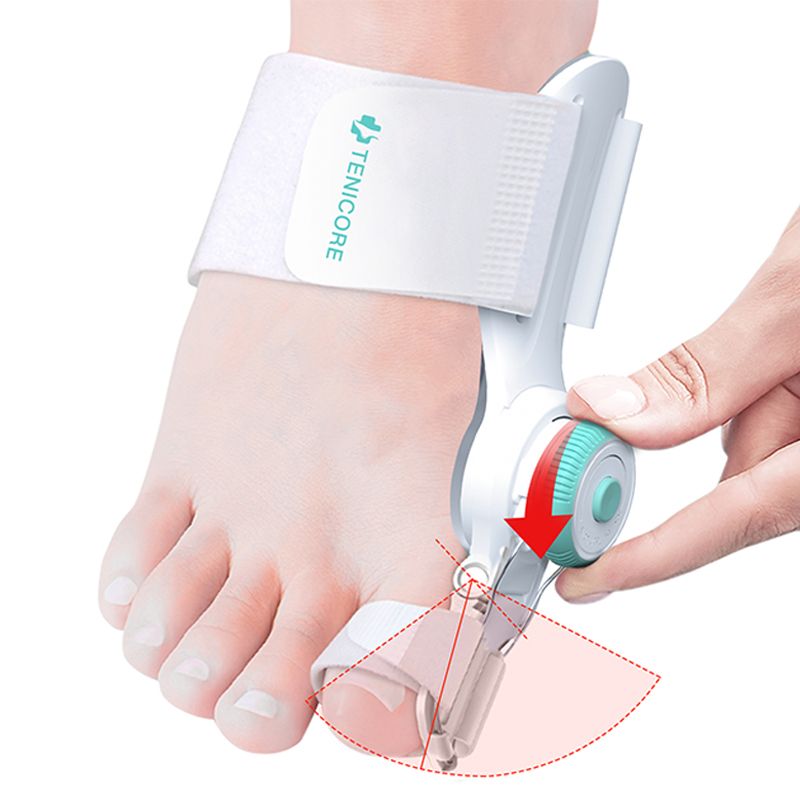 Bunion Corrector for Women Men Big Toe, Adjustable Knob Bunion Splint for Bunion Relief, Orthopedic Toe Straightener with Anti-slip Heel Strap, Suitable for Left and Right Feet (1PC)