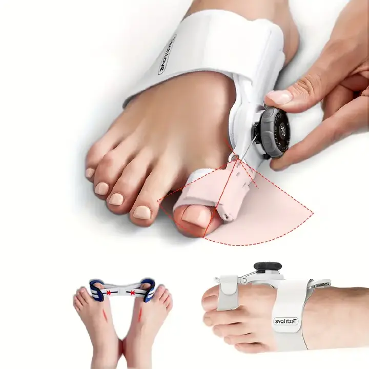 Tech Love Bunion Corrector for Women and Men, Orthopedic Bunion Toe Straightener, Adjustable Bunion Splint with Toe Separator for Bunion Relief, Day Night Support