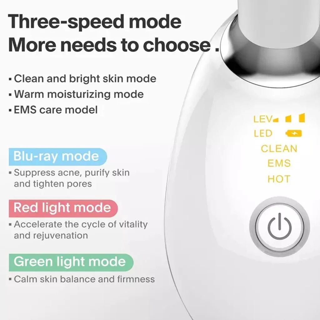 Neck Face Firming Wrinkle Removal Tool Beauty Device LED Photon Therapy Chin Reducer Vibration Facial Massager Skin Tightening