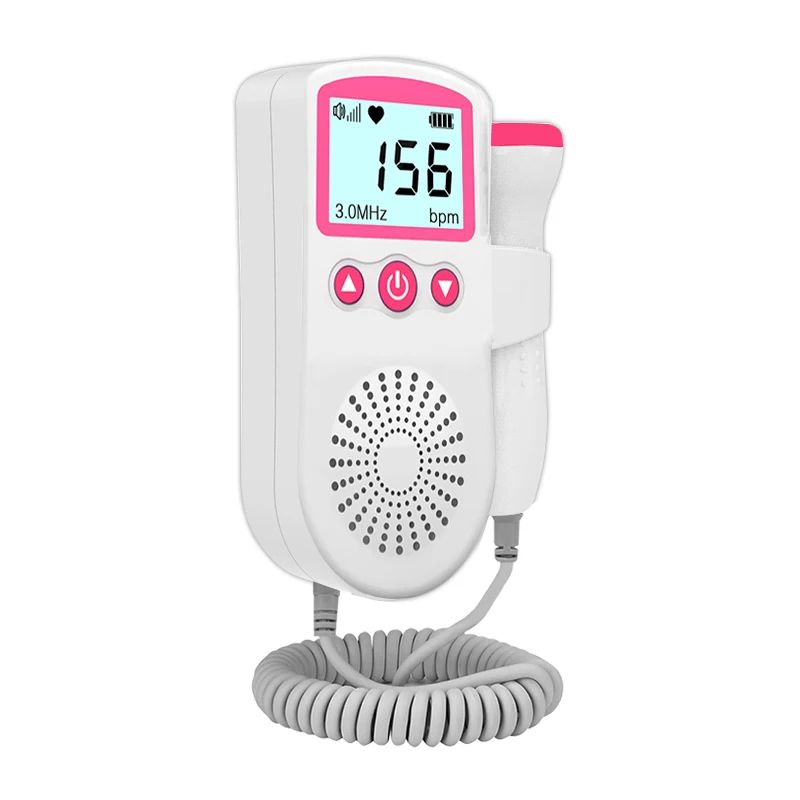 3MHz Ultrasound Baby Heart Rate Detector Pregnant Ultrasonic Baby Heartbeat Monitor Fetal Doppler Monitor For Pregnancy