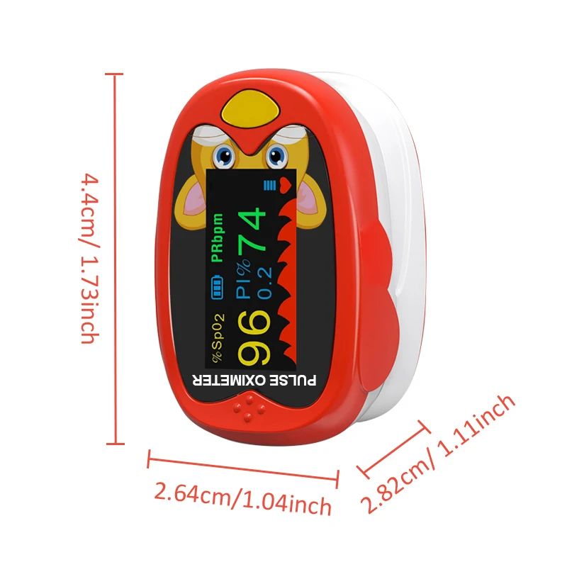 USB Finger Blood Oxygen Monitor for Children Pulse Oximeter OLED Digital Oximetro Home Medical