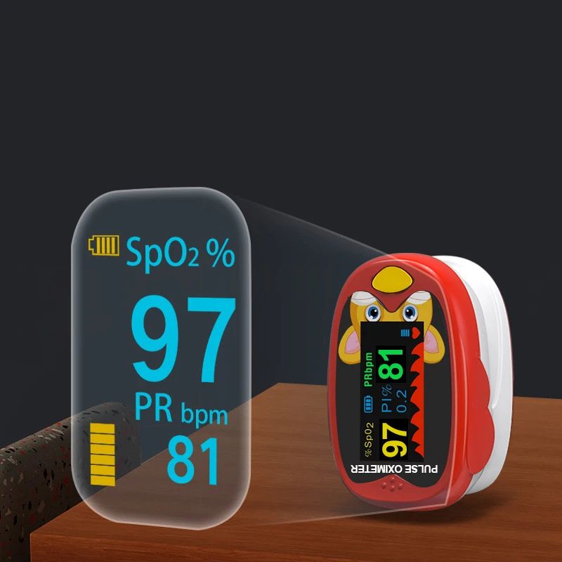 USB Finger Blood Oxygen Monitor for Children Pulse Oximeter OLED Digital Oximetro Home Medical