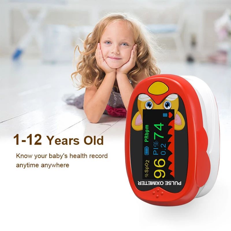 USB Finger Blood Oxygen Monitor for Children Pulse Oximeter OLED Digital Oximetro Home Medical
